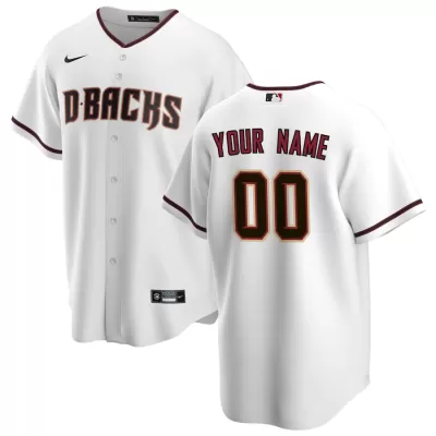 Men Arizona Diamondbacks Home White Custom MLB Jersey - uafactory