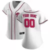 Women Washington Nationals Home White Custom MLB Jersey - uafactory