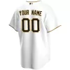 Men Pittsburgh Pirates Home White Custom MLB Jersey - uafactory