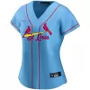 Women St. Louis Cardinals Light Blue Alternate Custom MLB Jersey - uafactory