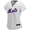 Women New York Mets Home White&Royal Custom MLB Jersey - uafactory