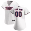 Women Minnesota Twins Home White Custom MLB Jersey - uafactory