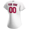 Women St. Louis Cardinals Home White Custom MLB Jersey - uafactory