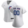 Women Chicago Cubs Home White&Royal Custom MLB Jersey - uafactory