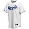 Men Kansas City Royals Home White Custom MLB Jersey - uafactory