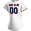 Women Minnesota Twins Home White Custom MLB Jersey - uafactory