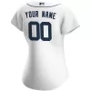 Women Detroit Tigers Home White Custom MLB Jersey - uafactory