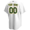 Men Oakland Athletics Home White Custom MLB Jersey - uafactory