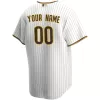 Men San Diego Padres Home White&Brown Custom MLB Jersey - uafactory