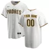 Men San Diego Padres Home White&Brown Custom MLB Jersey - uafactory