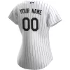 Women Colorado Rockies Home White&Purple Custom MLB Jersey - uafactory