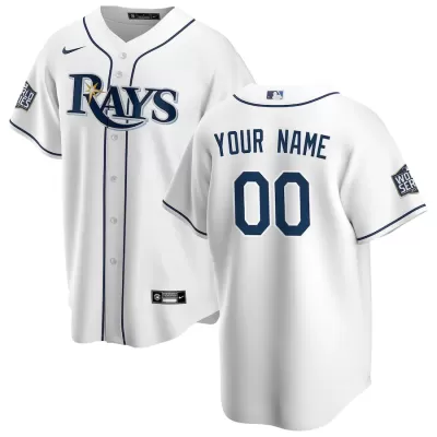 Men Tampa Bay Rays White Custom MLB Jersey - uafactory