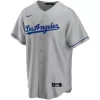 Men Los Angeles Dodgers Gray Custom MLB Jersey - uafactory