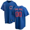 Men Chicago Cubs Royal Alternate Custom MLB Jersey - uafactory