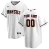 Men Arizona Diamondbacks Home White Custom MLB Jersey - uafactory