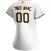 Women Pittsburgh Pirates Home White Custom MLB Jersey - uafactory