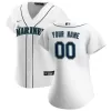 Women Seattle Mariners Home White Custom MLB Jersey - uafactory