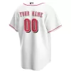 Men Cincinnati Reds Home White Custom MLB Jersey - uafactory