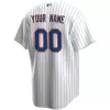 Men New York Mets Home White&Royal Custom MLB Jersey - uafactory