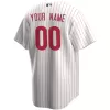 Men Philadelphia Phillies Home White&Red Custom MLB Jersey - uafactory