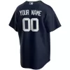 Men New York Yankees Navy Alternate Custom MLB Jersey - uafactory