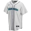 Men Seattle Mariners Home White Custom MLB Jersey - uafactory