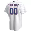 Men Chicago Cubs Home White&Royal Custom MLB Jersey - uafactory