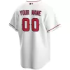 Men Los Angeles Angels Home White Custom MLB Jersey - uafactory