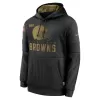 Men Cleveland Browns Black NFL Hoodie 2020 - uafactory