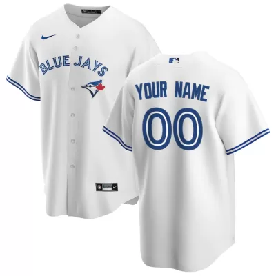 Men Toronto Blue Jays Home White Custom MLB Jersey - uafactory