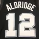 San Antonio Spurs Aldridge #12 2021 Swingman Jersey Black for men - City Edition - uafactory