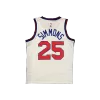 Philadelphia 76ers Simmons #25 2019/20 Swingman Jersey White for men - Association Edition - uafactory