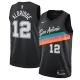 San Antonio Spurs Aldridge #12 2021 Swingman Jersey Black for men - City Edition - uafactory