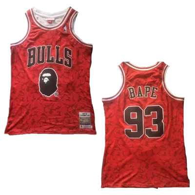 Men's Chicago Bulls #93 Red Retro Jersey - uafactory