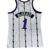 Men's Toronto Raptors McGrady #1 White Retro Jersey 1998/99 - uafactory