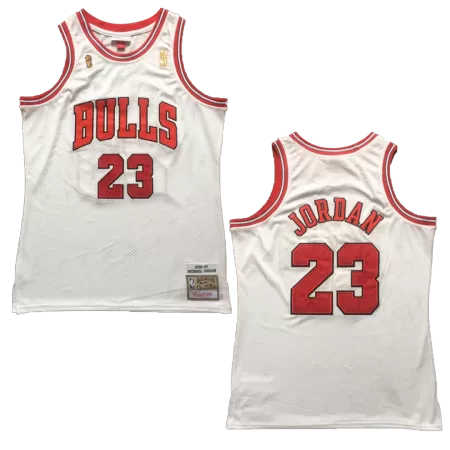 Men's Chicago Bulls Jordan #23 White Retro Jersey 1996/97 - uafactory