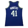 Men's Dallas Mavericks Nowitzki #41 Blue Retro Jersey 1998/99 - uafactory