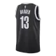 Brooklyn Nets Harden #13 2020/21 Swingman Jersey Black for men - Association Edition - uafactory