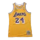 Men's Los Angeles Lakers Bryant #24 Yellow Retro Jersey 2007/08 - uafactory