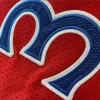 Men's Philadelphia 76ers Iverson #3 Red Retro Jersey - uafactory