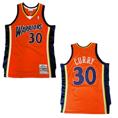 Men's Golden State Warriors Curry #30 Orange Retro Jersey 2009/10 - uafactory