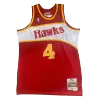 Men's Atlanta Hawks Webb #4 Red Retro Jersey 1986/87 - uafactory