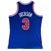 Men's Philadelphia 76ers Iverson #3 Blue Retro Jersey 1996/97 - uafactory