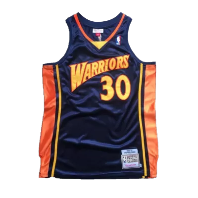 Men's Golden State Warriors Curry #30 Blue Retro Jersey 2009/10 - uafactory