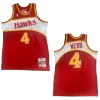 Men's Atlanta Hawks Webb #4 Red Retro Jersey 1986/87 - uafactory