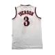 Men's Philadelphia 76ers Iverson #3 White Retro Jersey 1997/98 - uafactory