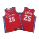 Philadelphia 76ers Simmons #25 Swingman Jersey Red for men - Statement Edition - uafactory