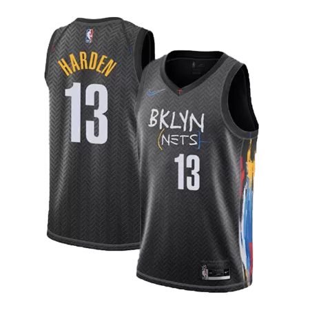 Brooklyn Nets Harden #13 2020/21 Swingman Jersey Black for men - City Edition - uafactory