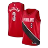 Portland Trail Blazers McCollum #3 2020/21 Swingman Jersey Red for men - uafactory