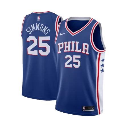 Philadelphia 76ers Simmons #25 Swingman Jersey Blue for men - Association Edition - uafactory